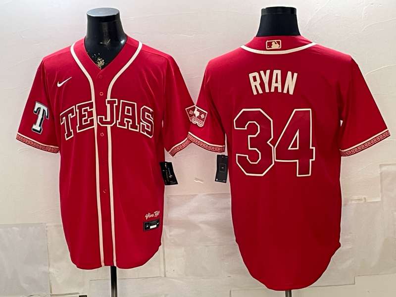 Men Texas Rangers #34 Ryan red Nike 2026 MLB Jersey 0518002